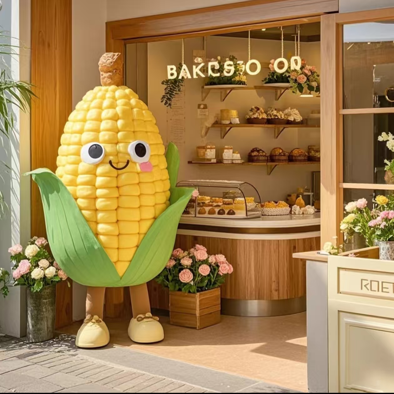 Plant fiberglass sculpture