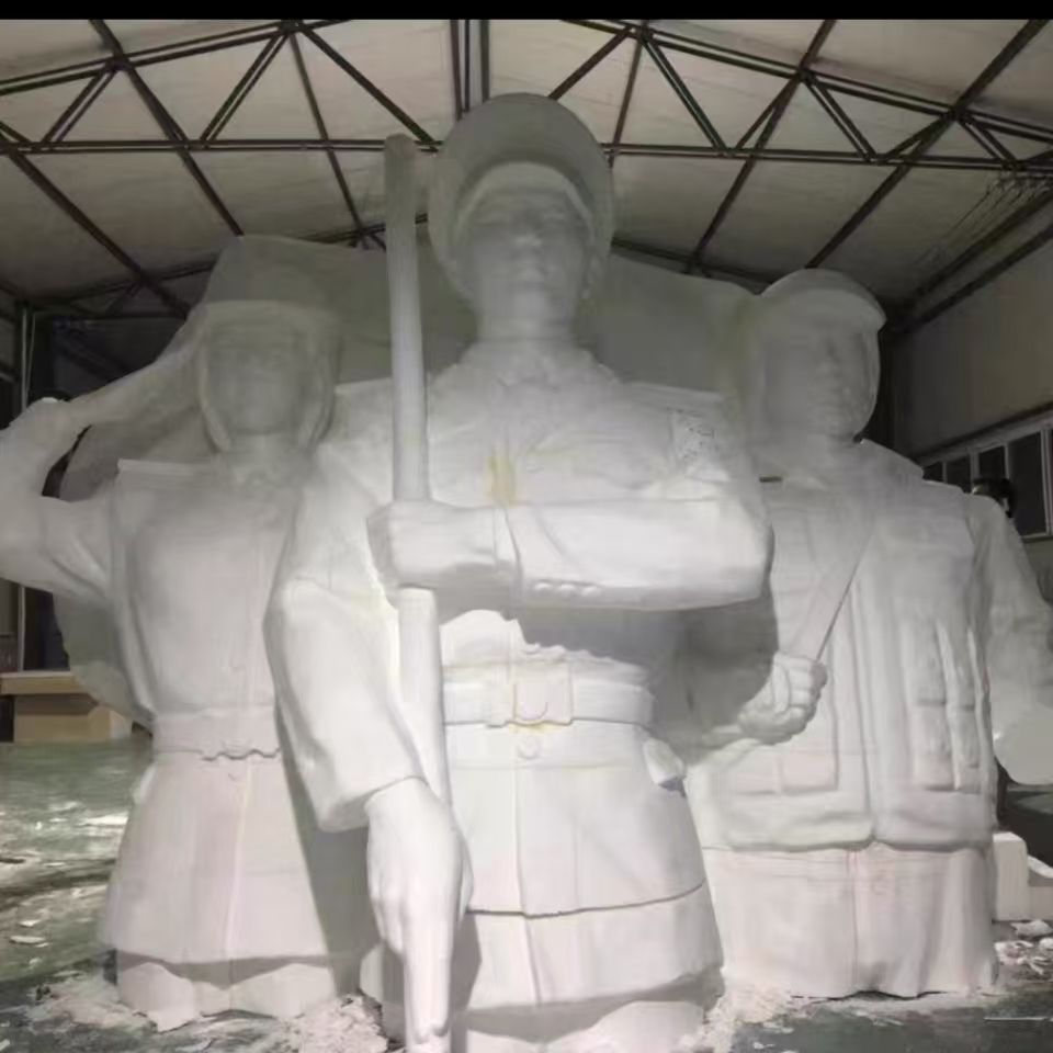 Figure foam sculpture