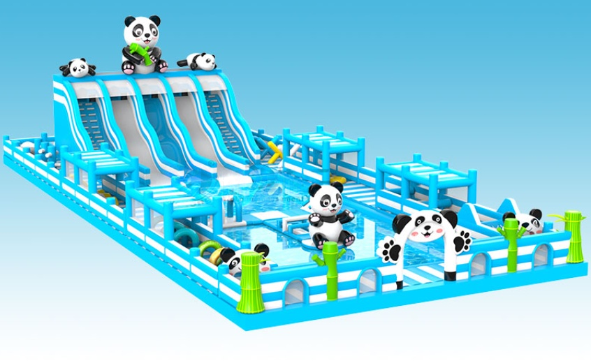 Inflatable water slide