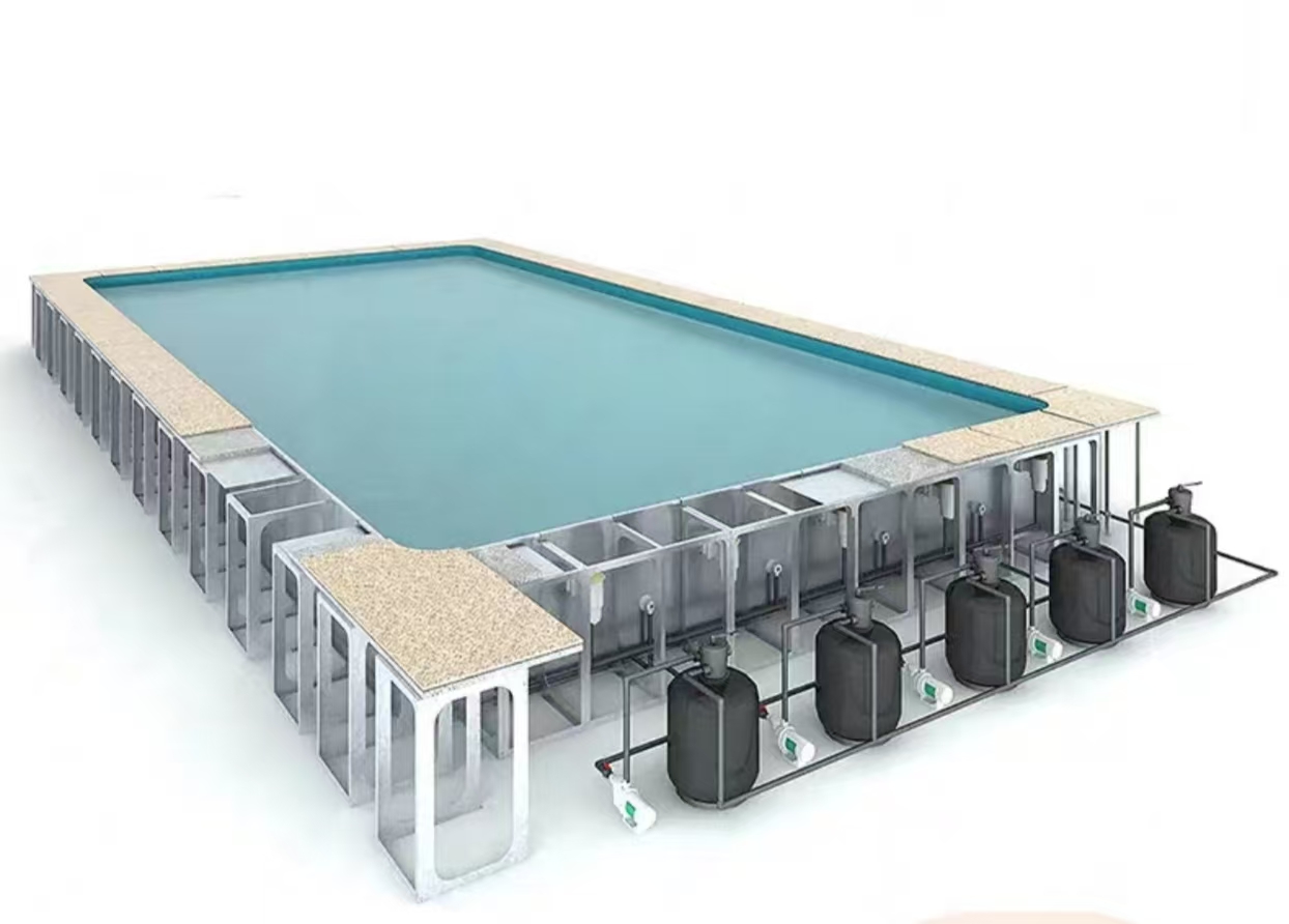 Galvanized sheet swimming pool
