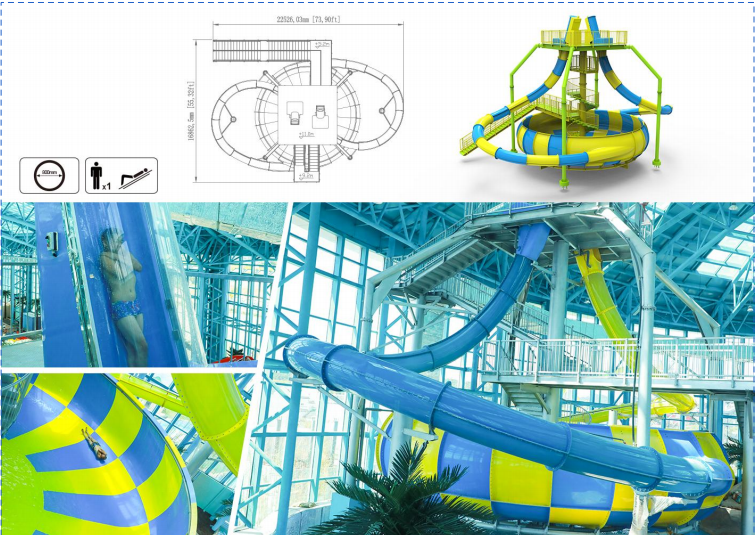 Suspended basket slide