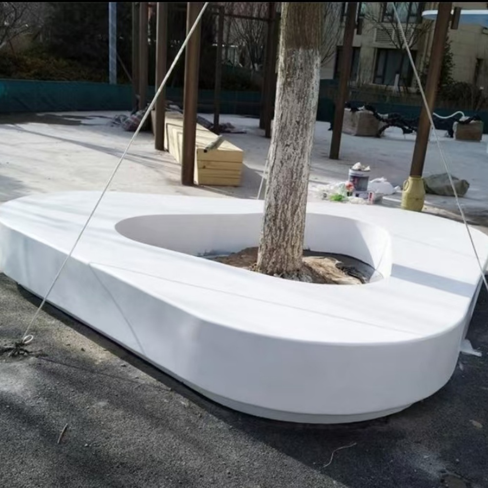 FRP flower beds, tree pits and benches: The "Appearance