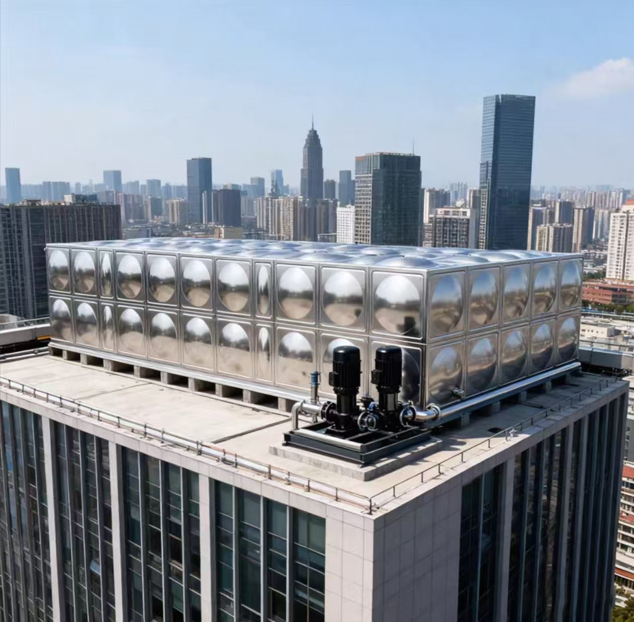 Industrial water storage tank