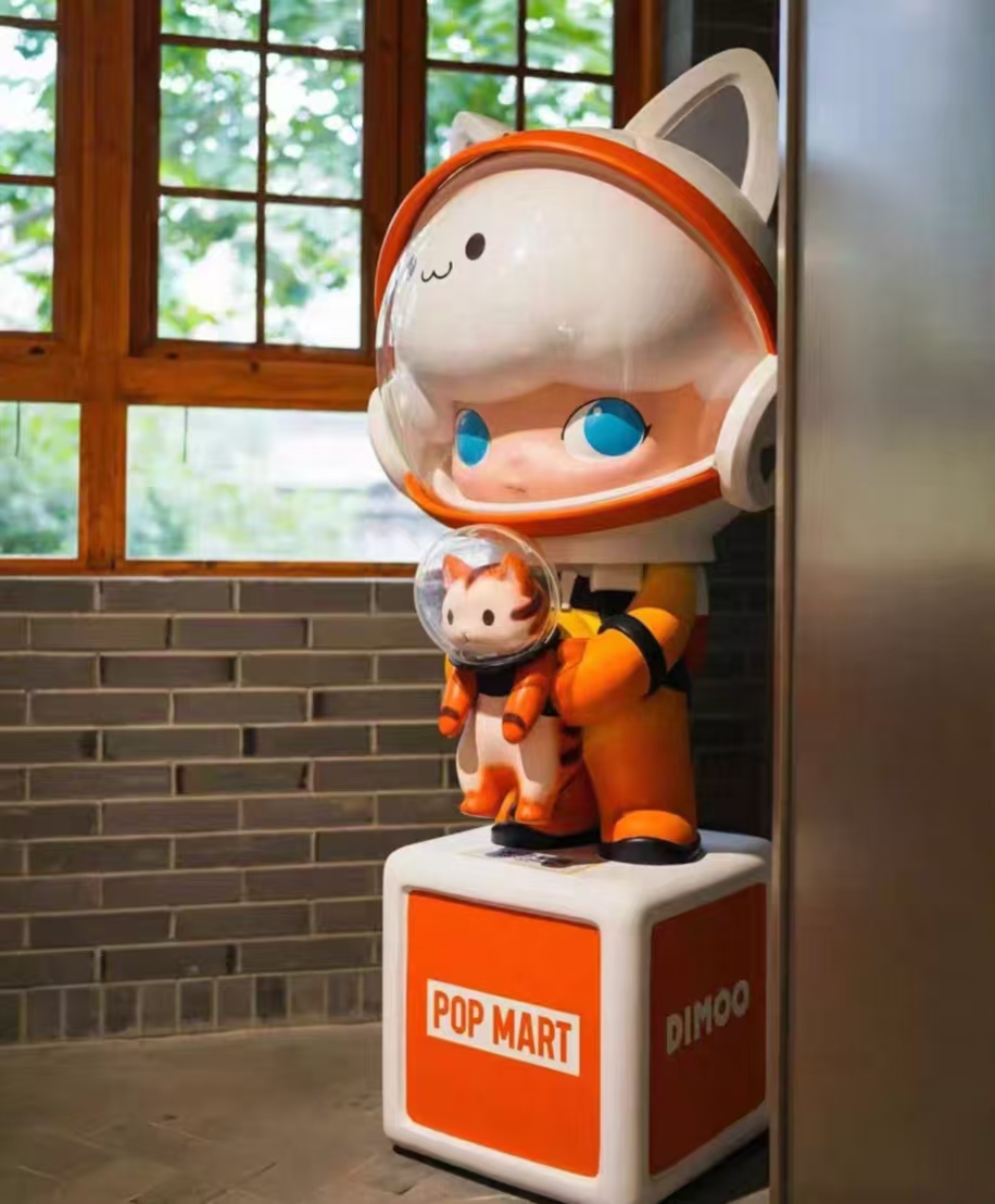 Fiberglass sculptures in shopping malls