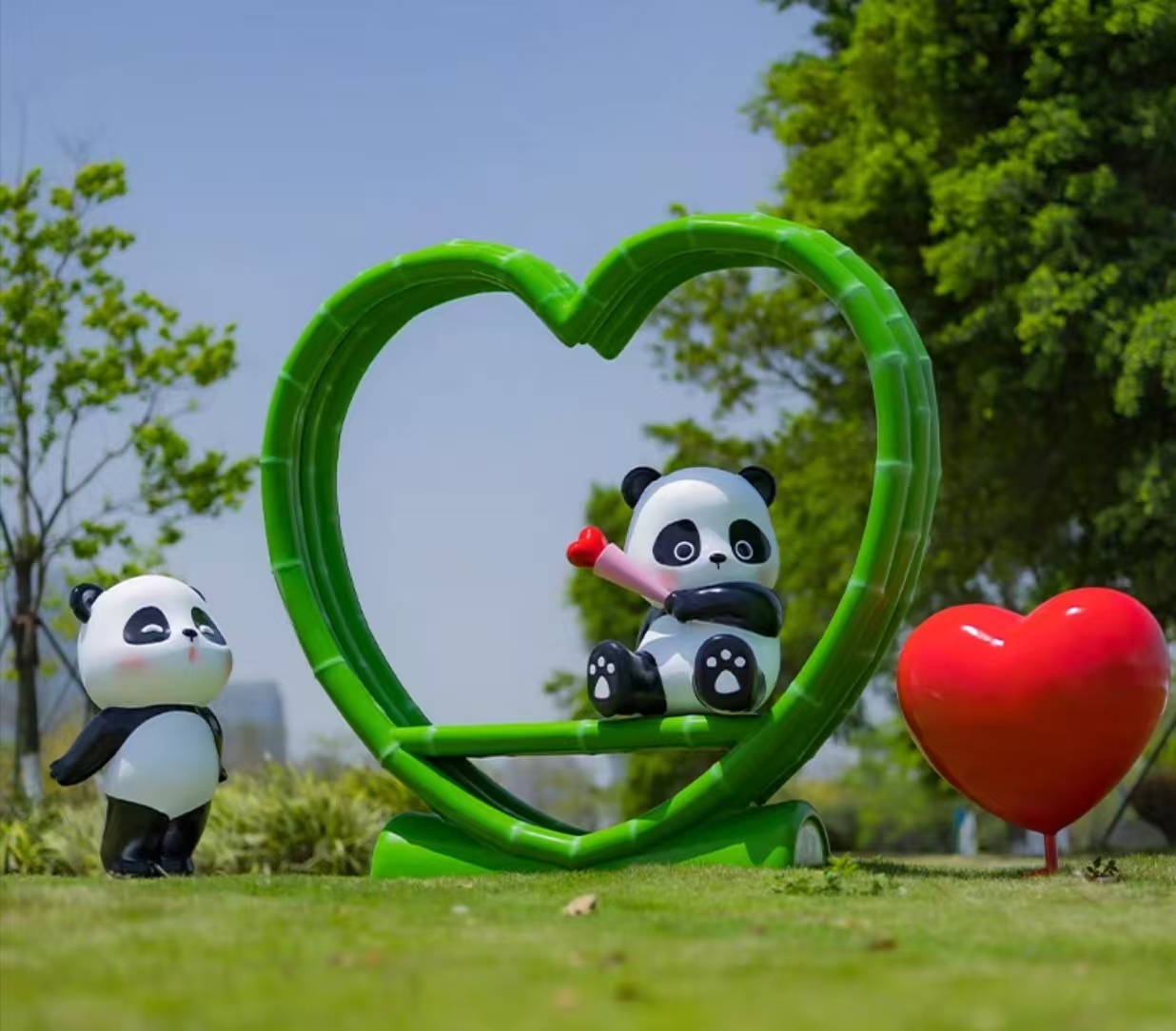 Outdoor fiberglass sculpture