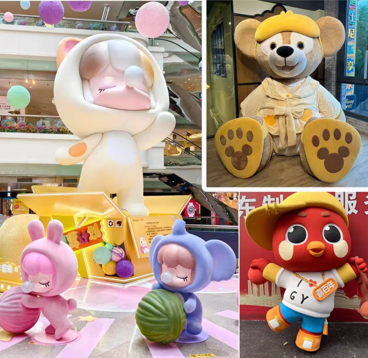 Customized foam sculptures for ip character designs