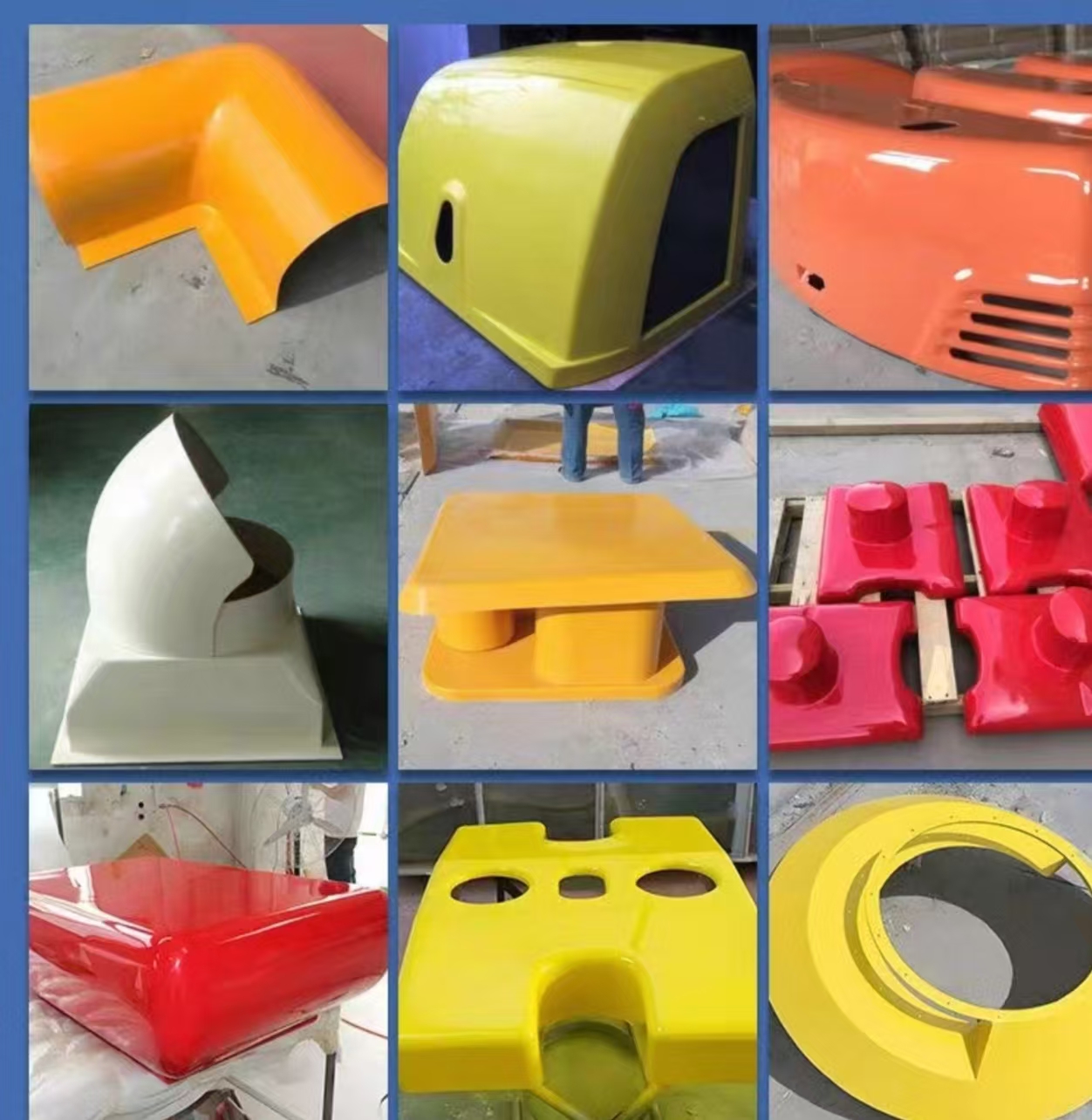 Fiberglass reinforced plastic (FRP) mechanical enclosures of