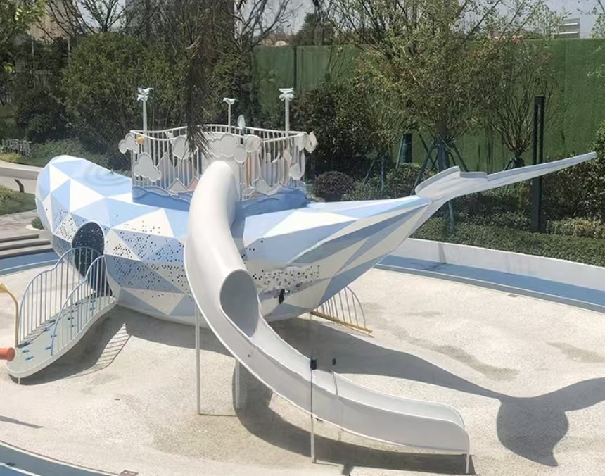Dolphin-themed slide
