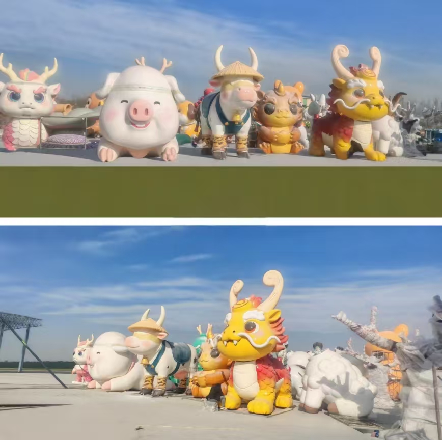 Large animal fiberglass sculpture