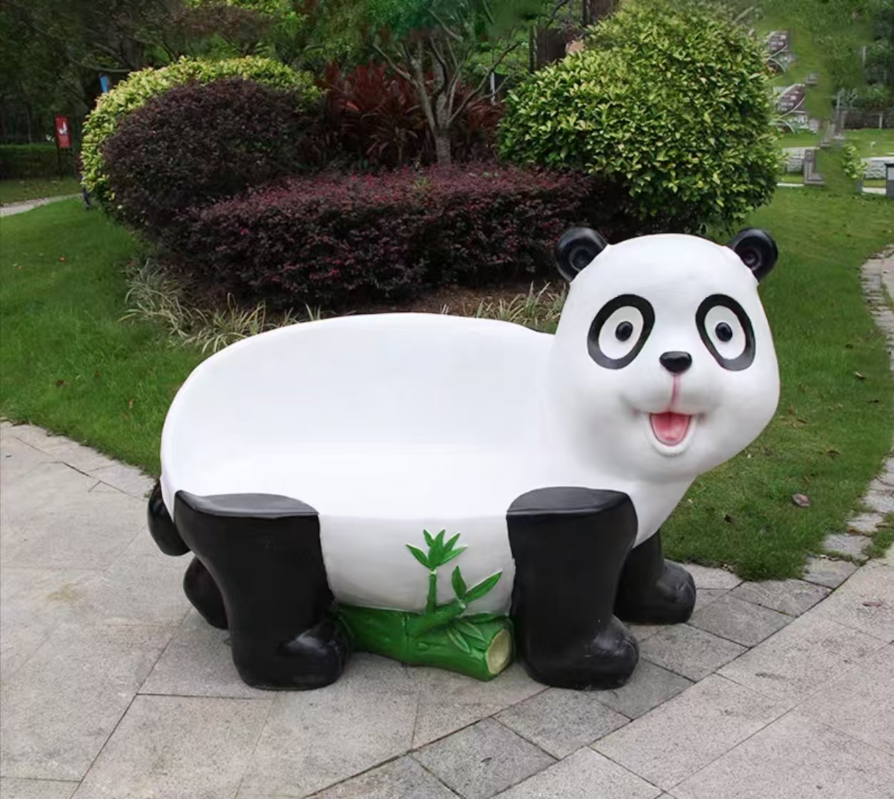 Cartoon fiberglass sculpture seat