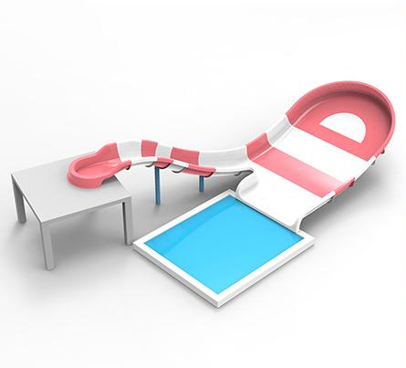 Small soaring spiral slide