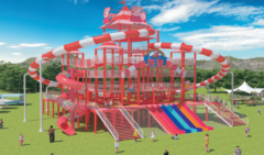 Outdoor unpowered amusement equipment: the "vitality en